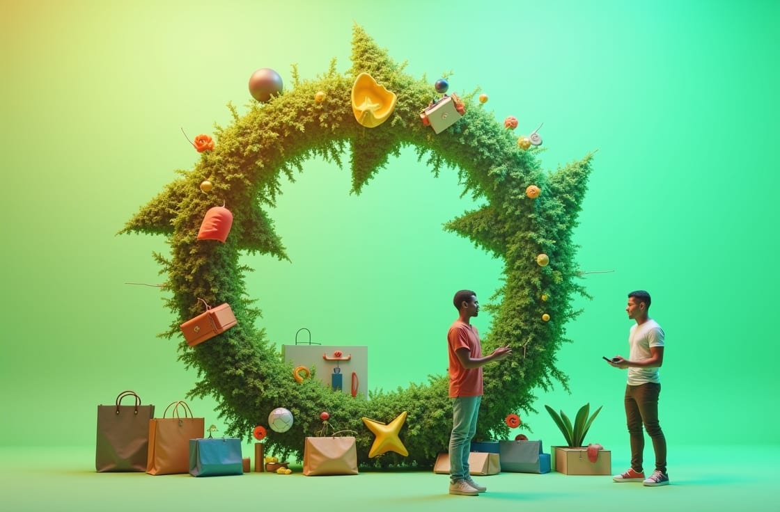 Filmische Illustration der Vision von Bazarium